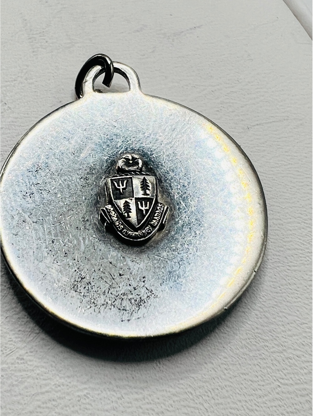 Vintage Sterling Silver Tri Delta Alpha Sigma Phi Sweetheart Pendant Greek